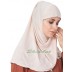 Jersey Instant Hijab - White